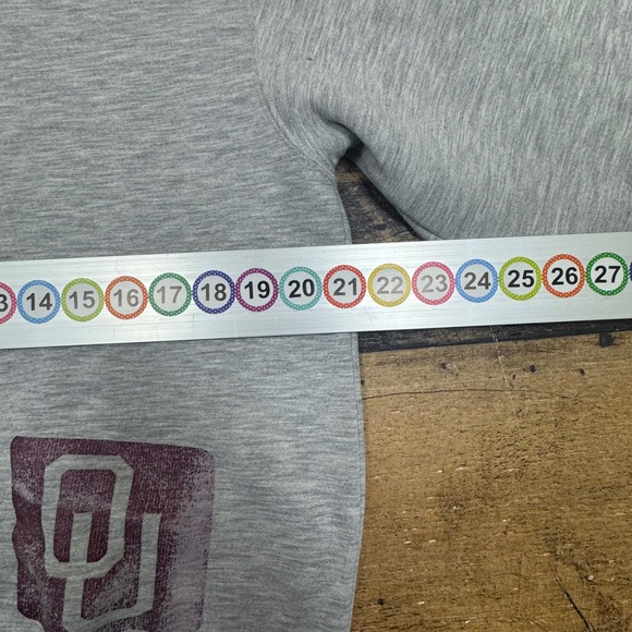 GEAR For Sports Oklahoma‎ Sooners Crewneck Sweatshirt Heather Gray OU Logo Women - Picture 5 of 6